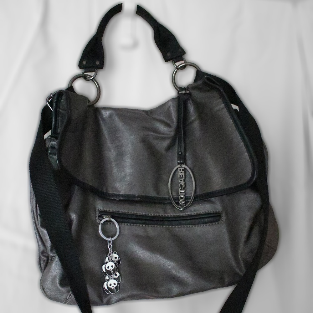 Black Metallic Crossbody